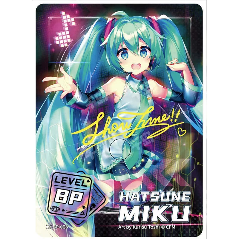 Kayou BP Card 1~10 Series Hatsune Miku Kagamine Rin Christmas Birthday Gift Toys Rare Bronzing Limited Edition Collection Card