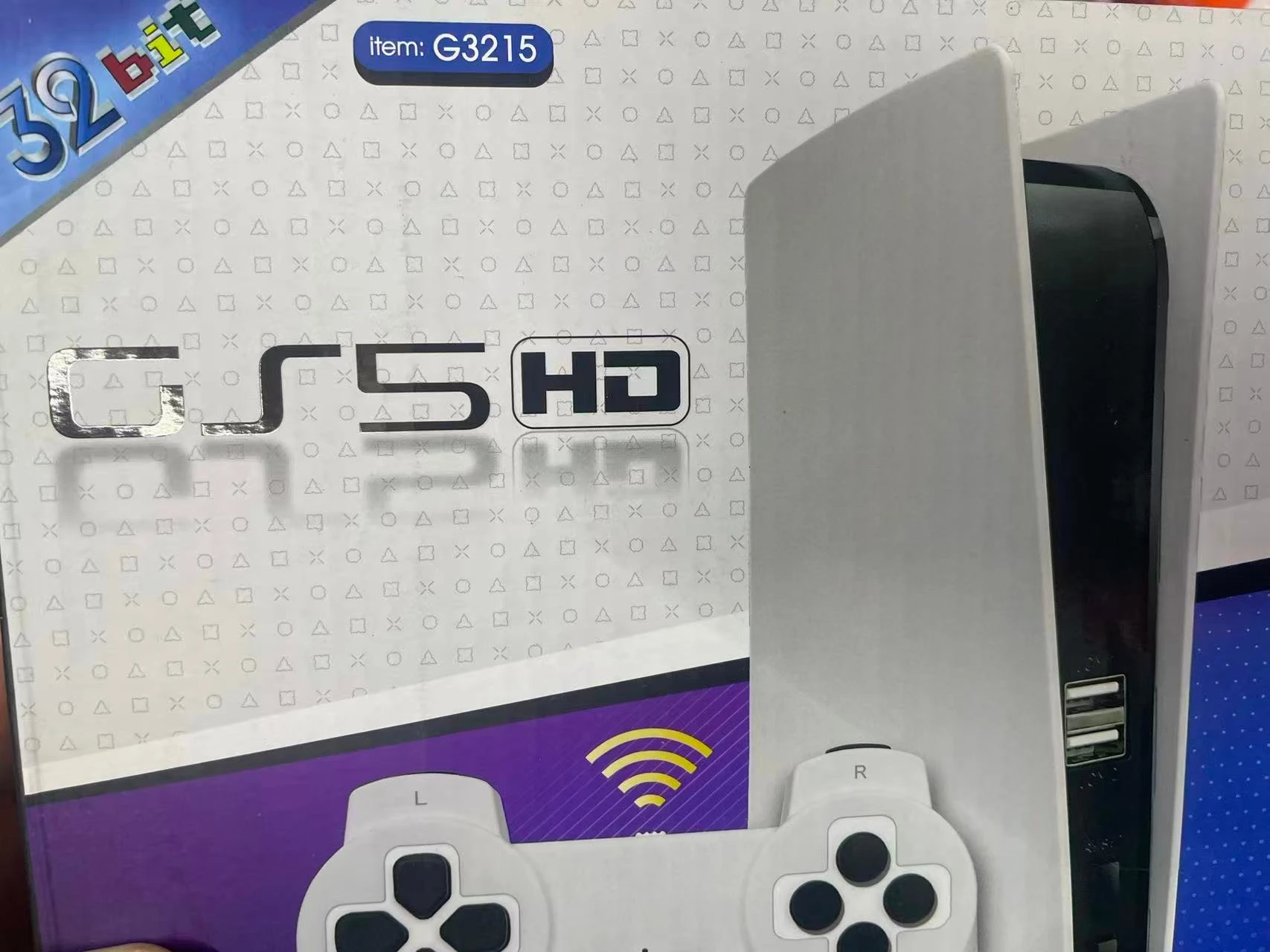 وحدة تحكم ألعاب فيديو ريترو 32 بت مدمجة 200 لعبة لـ PS5 تلفزيون صغير محطة ألعاب كلاسيكية لوحة ألعاب لاسلكية مخرج عالي الدقة