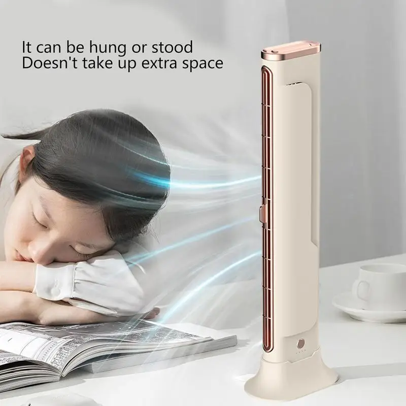 

Small Tower Fan For Desk Portable Small Desk Fan Quiet Fan With 3 Wind Speeds Personal Cooler Cooling Fan For Home Bedroom