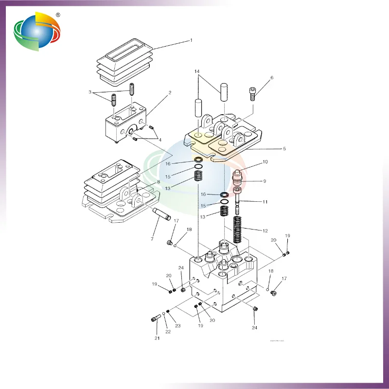 

YN30V00105S005 Пылезащитный чехол для пропельного пилотного клапана для экскаватора Kobelco SK75SR SSK135SRLC-2 SK140SR SK140SR-3 SK140SRLC SK170-8