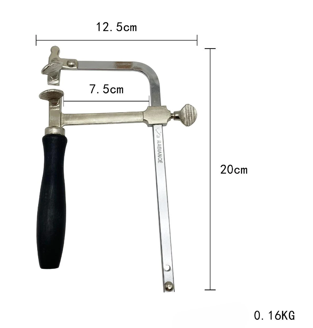 Professional adjustable saw bow wooden handle jewelry U-shaped top cover jig saw frame hand tool jeweler saw frame