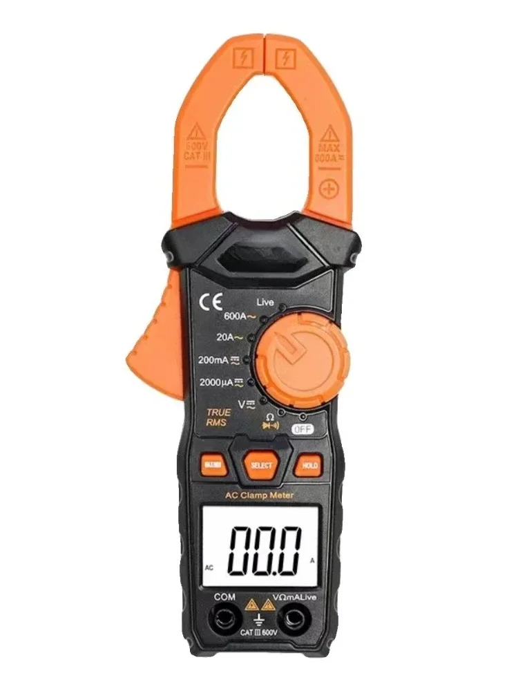 Digital Clamp Meter mAh DC AC Intelligent Anti-Burn Clamp Ammeter Automatic Range
