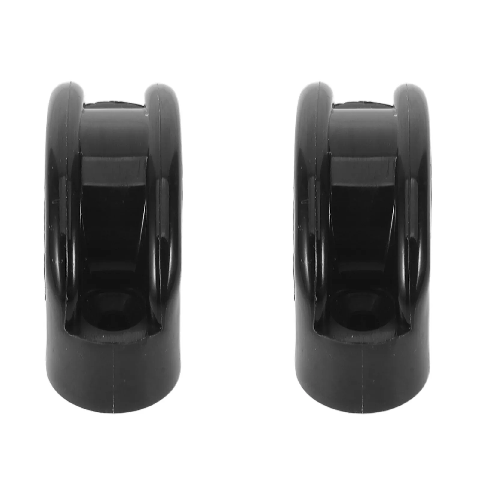2Pcs Boat Yacht Cable Guide Marine Stainless Steel Wire Rope Clamp Black Reinforced Hardware Fitting Marine Cable Management
