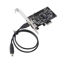 Tarjeta PCIE a 1394 Fire Extend PCI a 1394 adaptador de vídeo Firewire para cámara Digital HD DV tarjeta de captura convertidor de compresión de PC