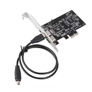 Tarjeta PCIE a 1394 Fire Extend PCI a 1394 adaptador de vídeo Firewire para cámara Digital HD DV tarjeta de captura convertidor de compresión de PC 1