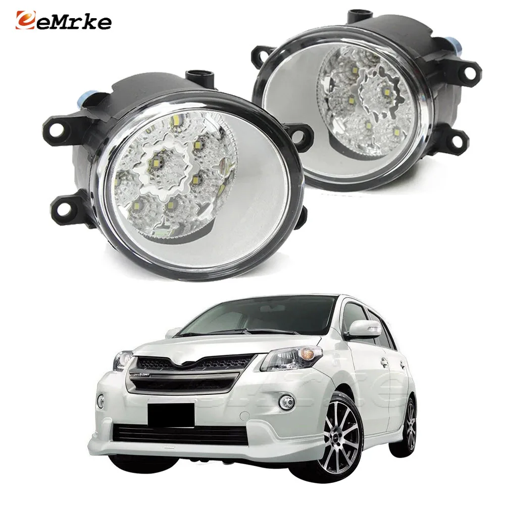 Upgrade Led Fog Lights Assembly PTF for Toyota Urban Cruiser Ist XP110 2007-2016 Car DRL Daytime Running Light 9-LEDs Fog Lamp