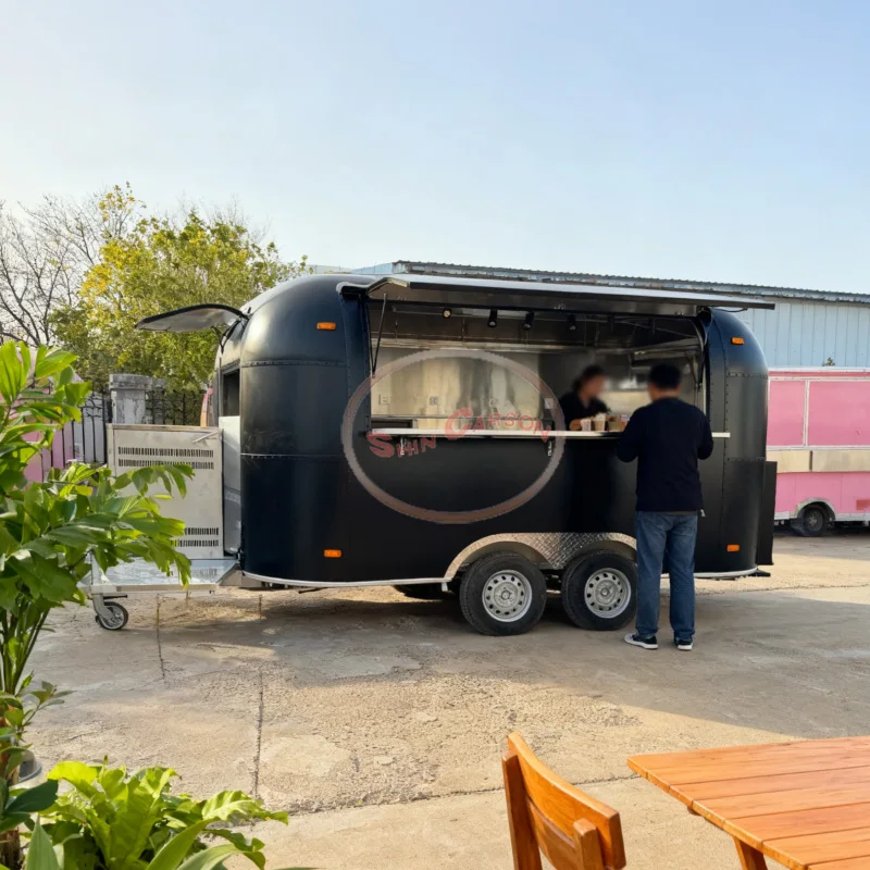 Food truck mobile, popular food truck, multi-functional catering truck, milk tea and coffee truck, exclusively for foreign trade
