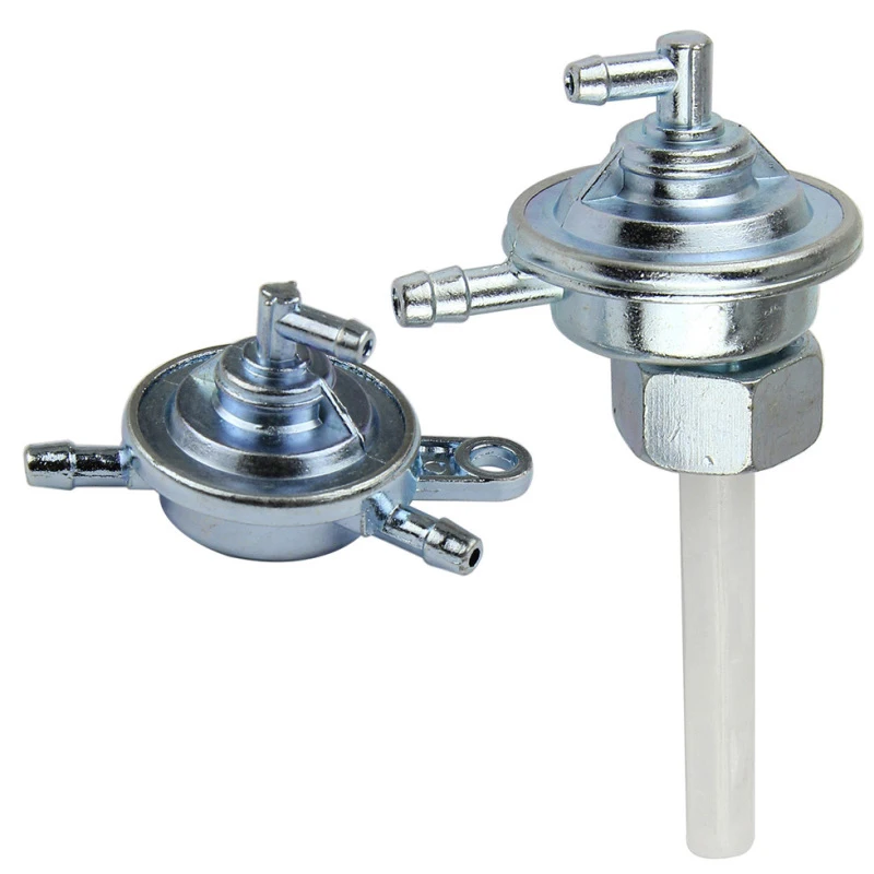 Aluminum Motorcycle Gas Fuel Petcock Tap Valve Switch Pump Tap Thread Accessories For GY6 50 125 150cc Scooter Moped ATV