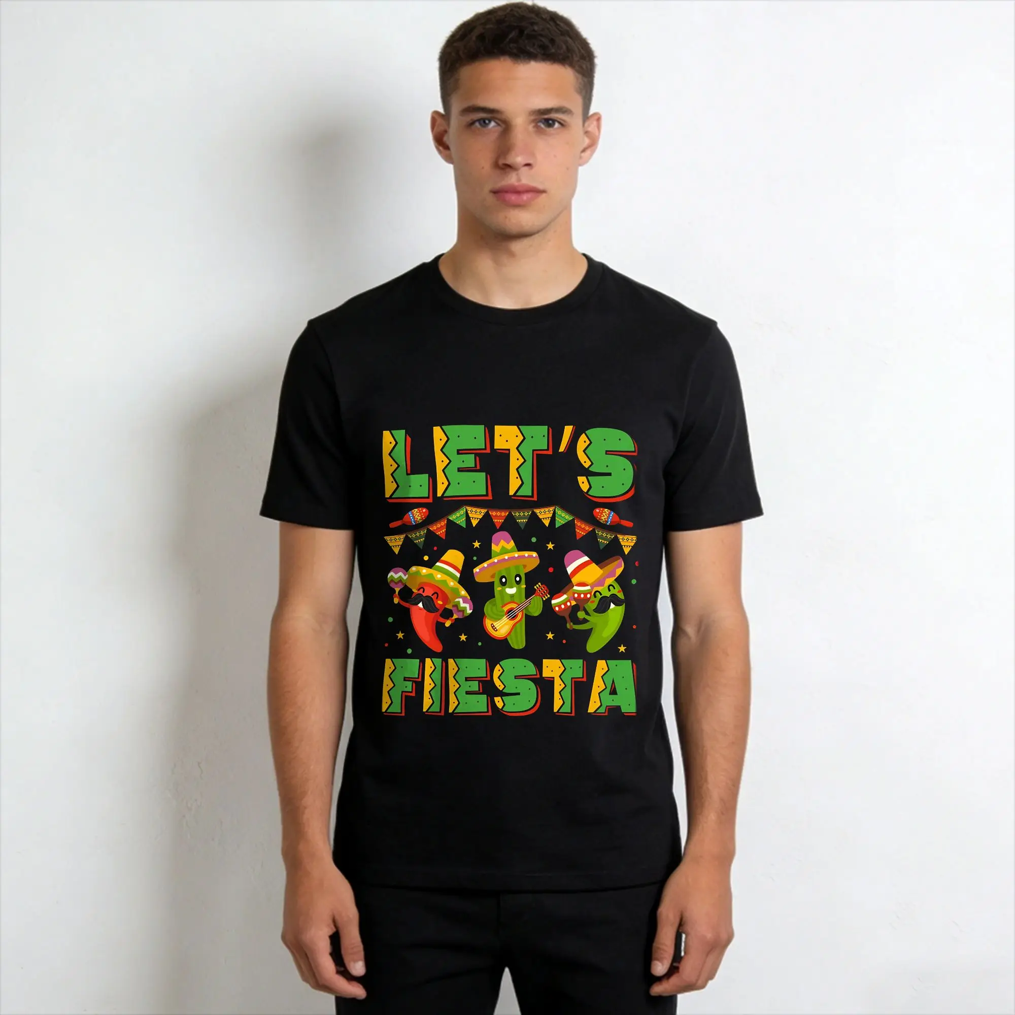 Cinco De Mayo   T Shirt Summer  Cotton T-Shirts For Men Hip Hop Casual Tshirt Short Sleeve Y2K Casual Top Tees