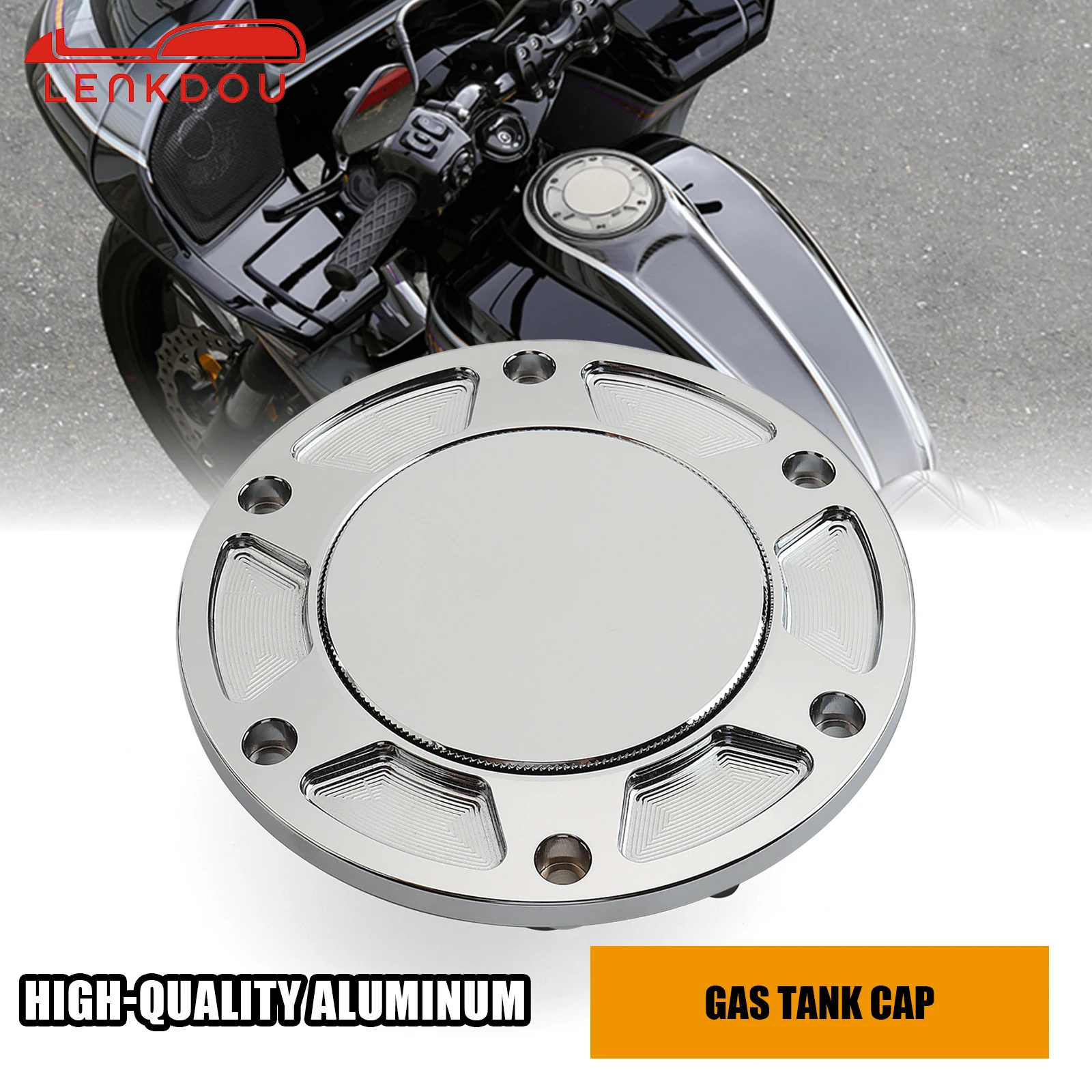 Flush Mount PushGas Cap Fuel Tank Cover For Harley Touring Street Glide Road Glide CVO FLTRXSE FLHXSE FLHX FLTRX 2023-202