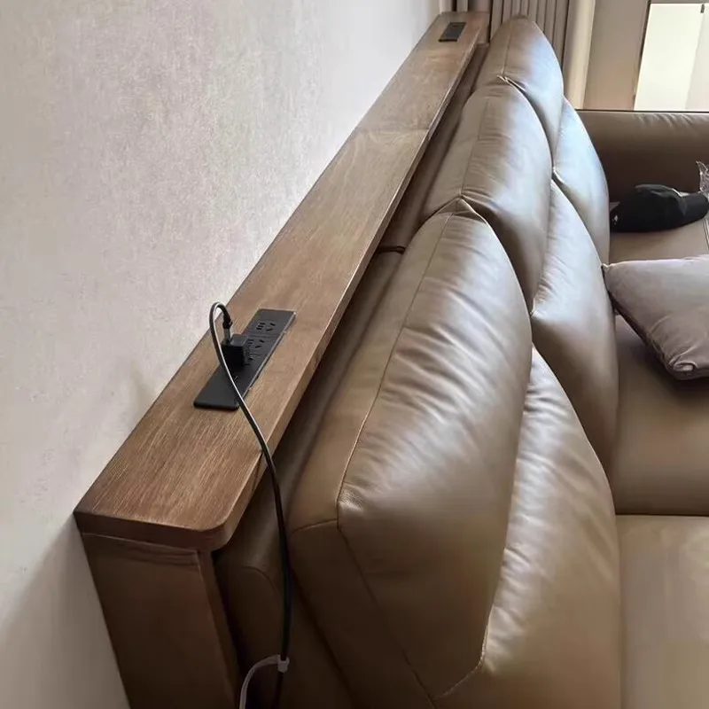 Massivholz-Elektro-Sofa-Rückregal an der Wand, Bodenspalt, Nachttisch-Rückseite, Lagerregal, Heizkörper, langer Streifen, schmale Kante