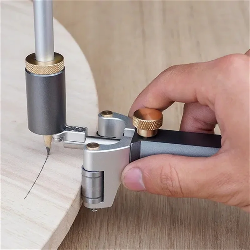 Multi-function Scribing Tool DIY Woodworking Adjustable Arc Dual-purpose Scriber Line Drawing Wood Scribe Contour Gauge Tool