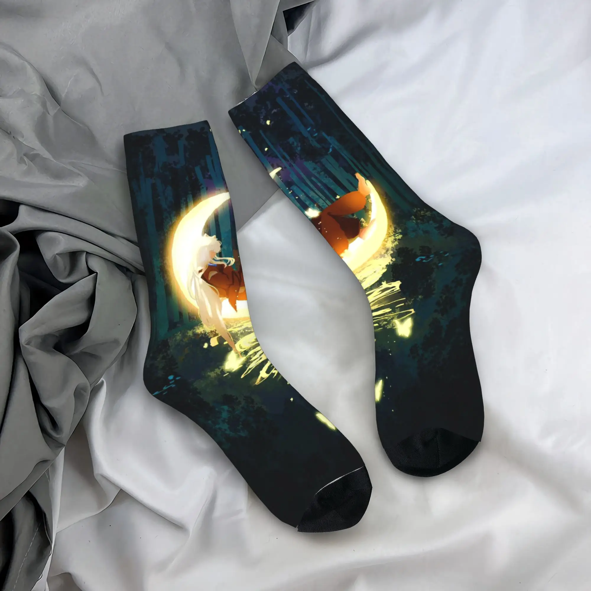 

Мужские носки Custom I-Inuyashaes в стиле аниме, унисекс, с 3D-принтом, милые, для повседневной носки