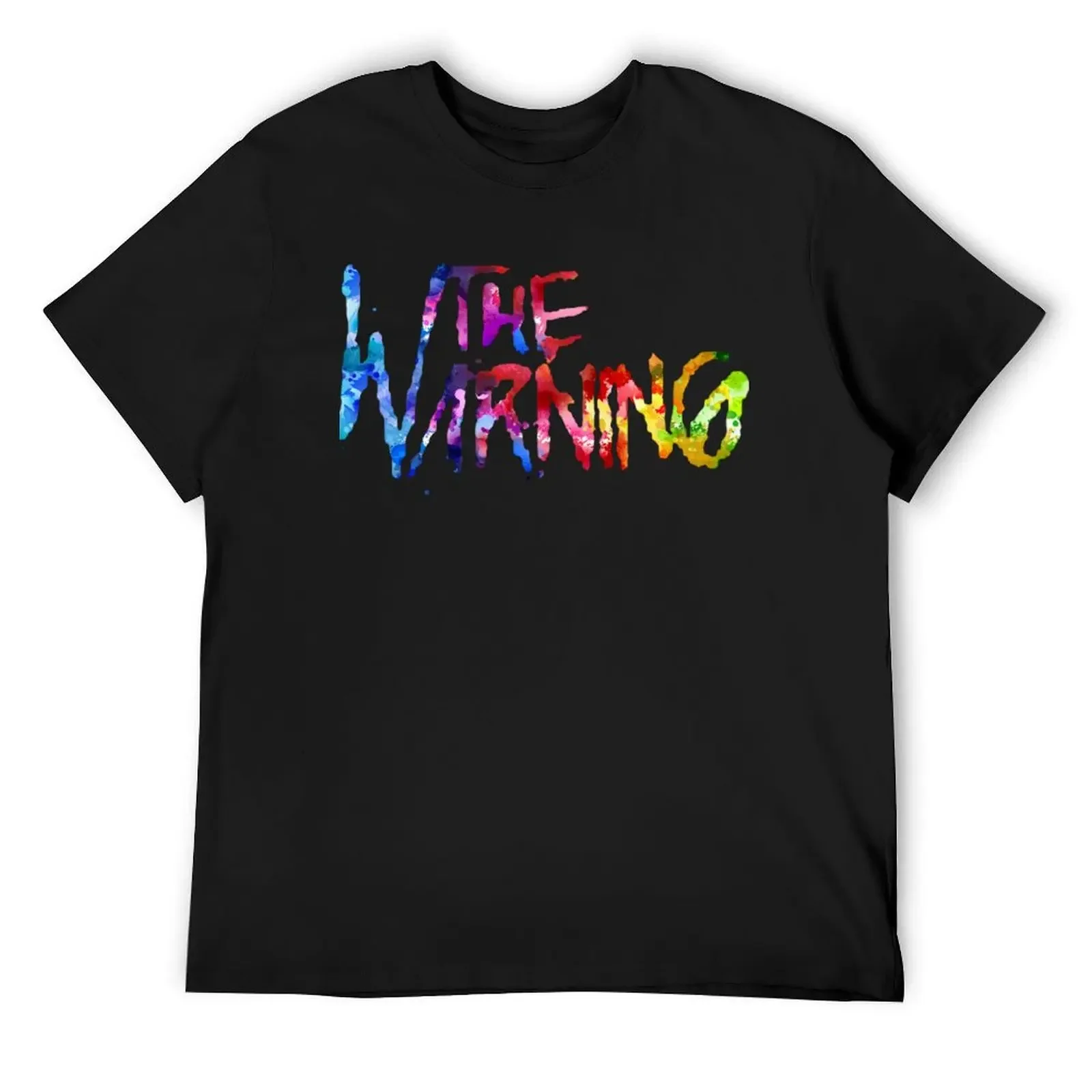 

The Warning Blue T-Shirt customs blacks oversized graphic tee Blouse mens graphic t-shirts