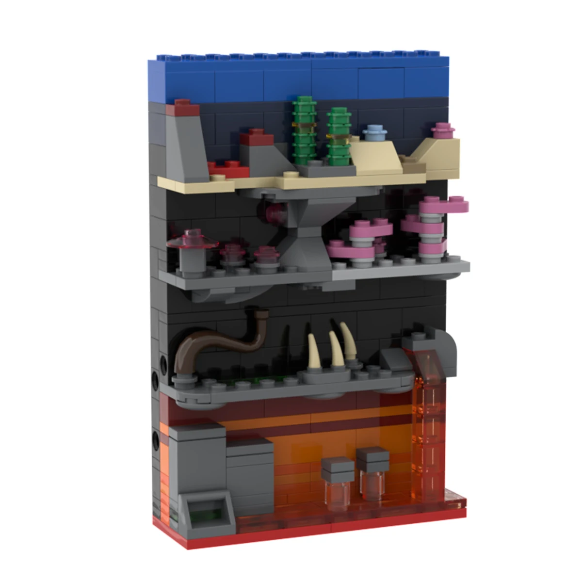 MOC Kreatives Postkarten-Modell „Tiefsee-Reise“ U-Boot-Baustein-Set DIY Erwachsenen-Puzzle Bausatz Spielzeug Geburtstagsgeschenk Dekoration – Detail 7