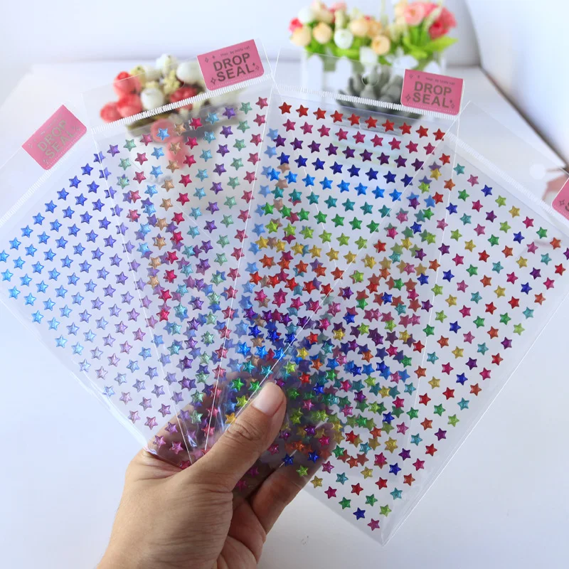 

3D Puffy Star Stickers for Kids Cute Colorful Stars for Scrapbooking| Cartoon Kindergarten Reward Stickers DIY Craft Decoration