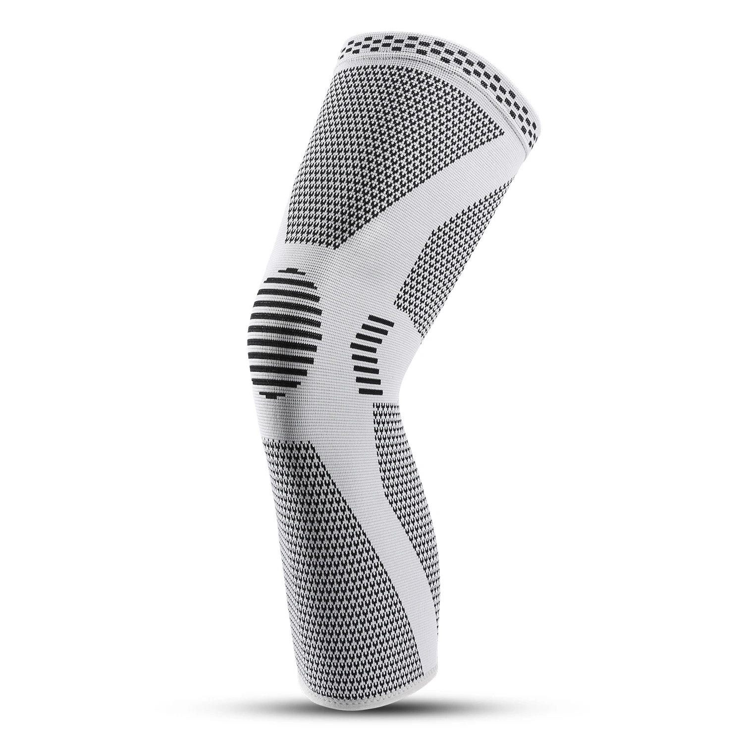 Gebreide nylon sportkniebeschermers Driedimensionale compressie met aanscherping Ademende warme beschermende uitrusting voor heren en dames - afbeelding 2