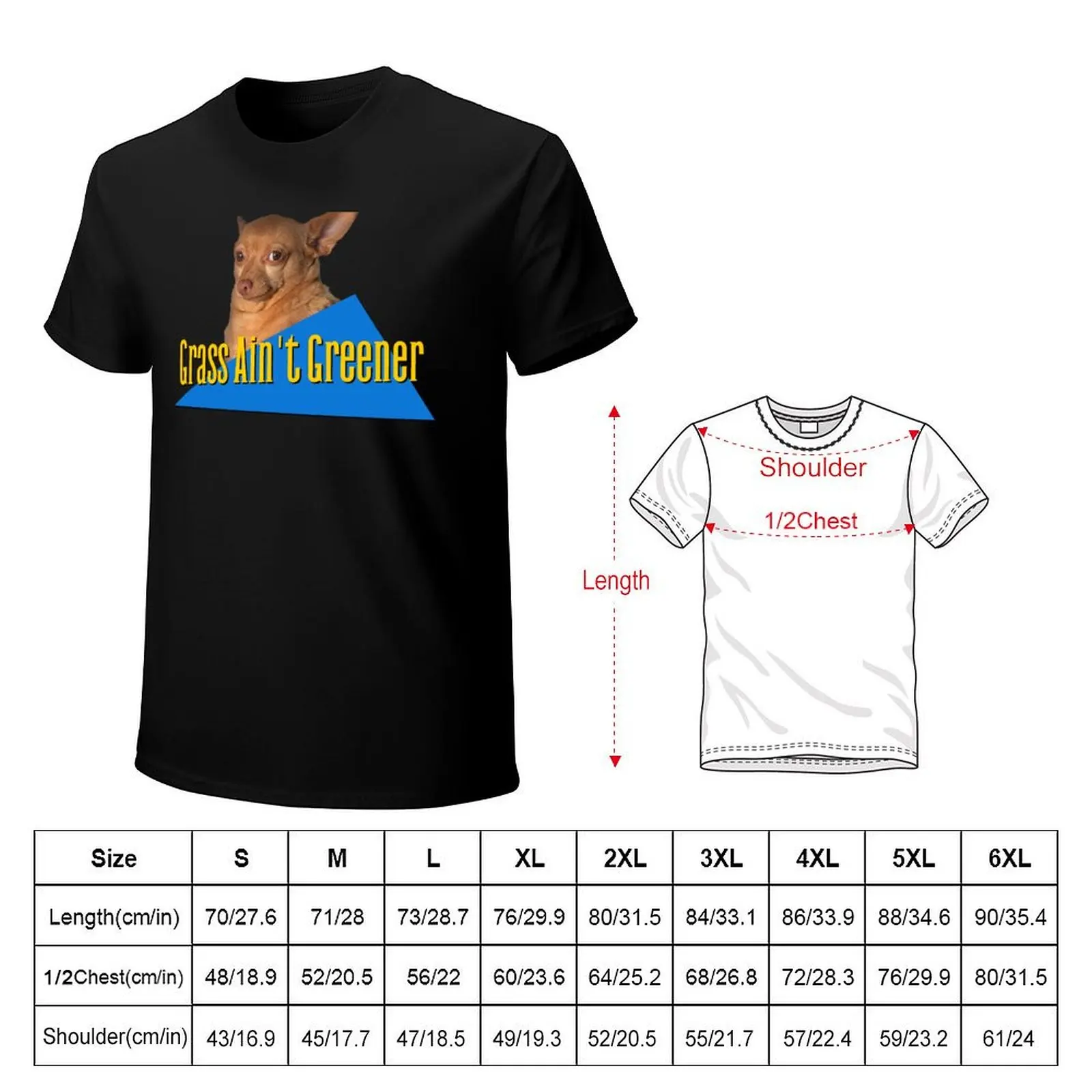 Grass Ain't Greener Mouse T-Shirt anime t shirts oversize T-Shirt