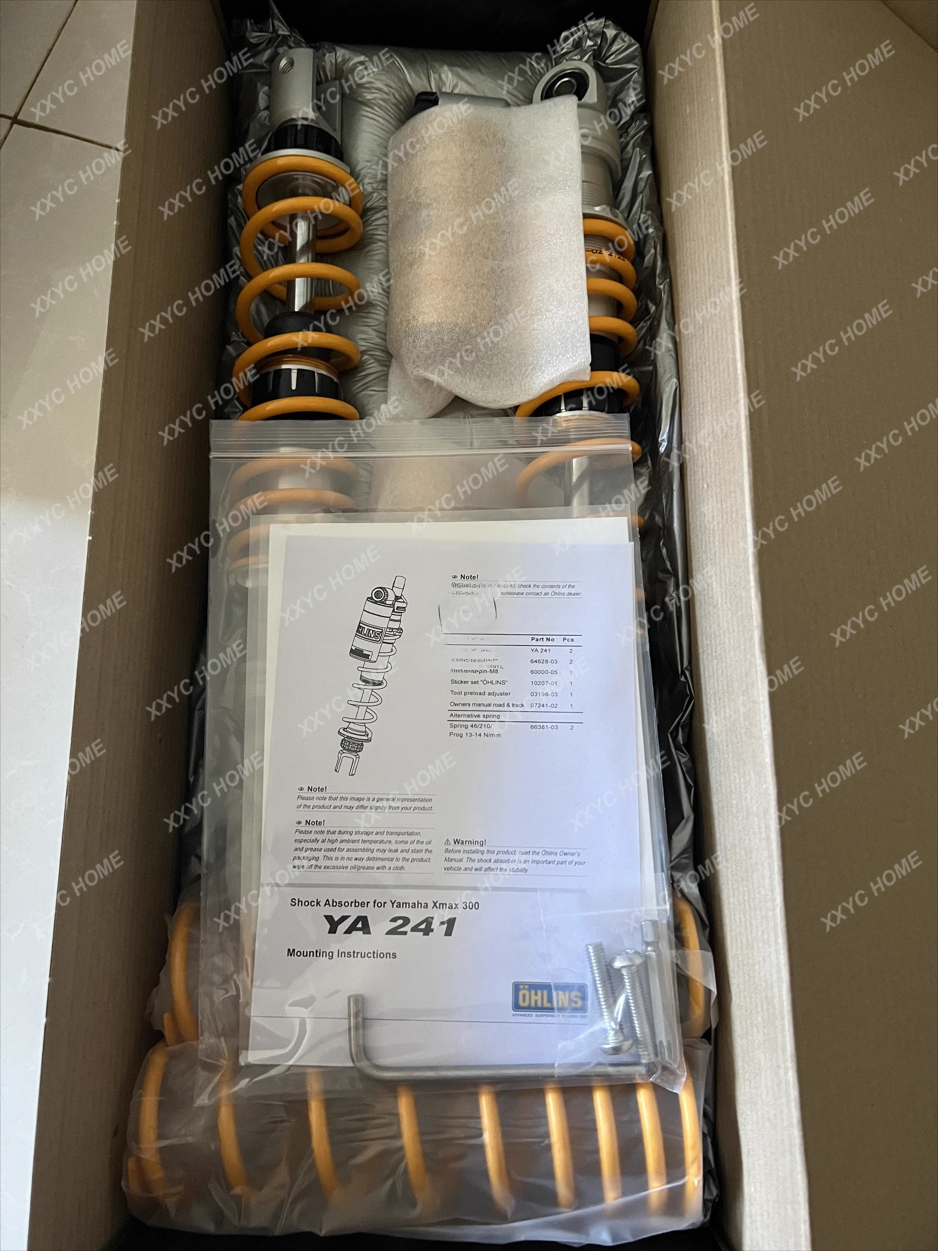 XMAX300 modified OHLINS Olins new rear shock absorber YA241 shock absorber FSK162