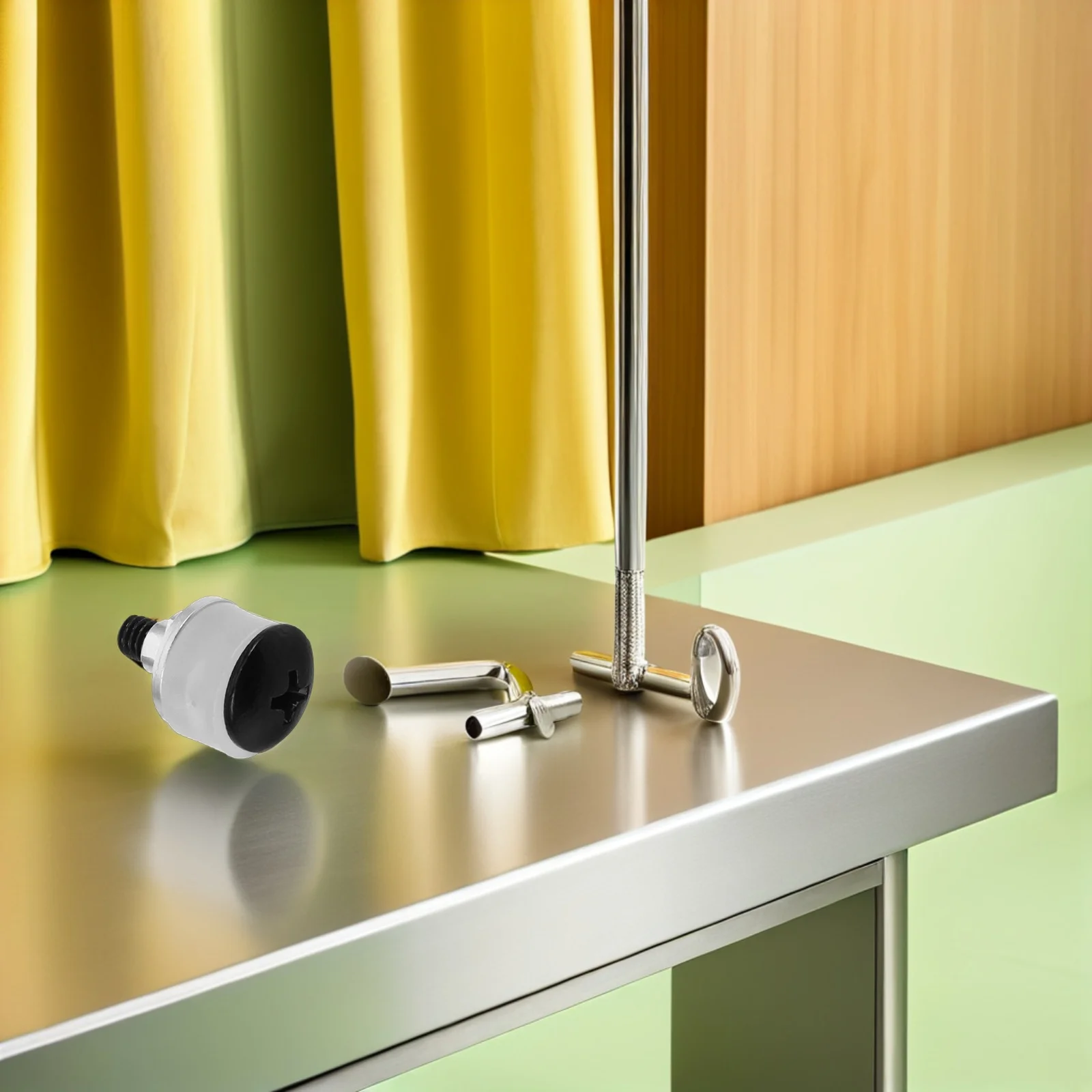 

1Set Ice Hockey Visor Screws M4 Precision Hardware Kit Secure Fit Washers Cylindrical Rings Easy Installation Replacement Parts