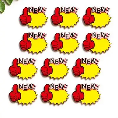 

50Pcs Commodity Price Signs -Catching Labels Premium Tough Paper for Retail Business Fundraiser Event