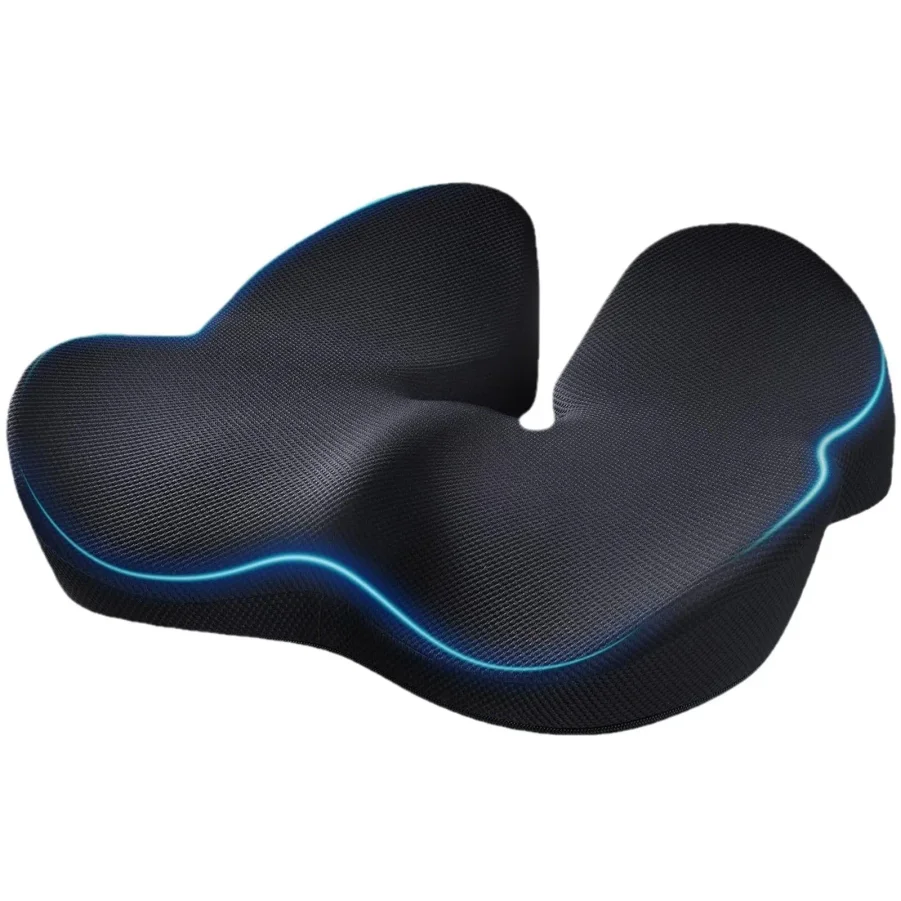 FULLHOT 1pcs Office Chair Seat Cushion Pillow For Back, Sciatica Coccyx Cushion, Chair Support Cushion Memory Foam Chair Cushion