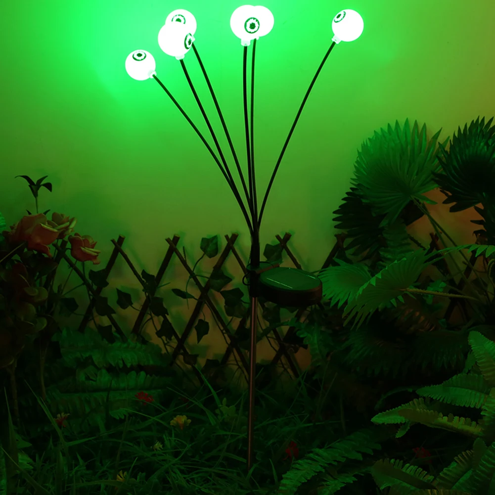 

Halloween Decor Green Eyeball Swaying Firefly Light IP65 Waterproof Solar Halloween Path Light Last Up To 20H Solar Garden Light