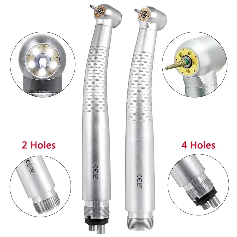 

5 Water Spray 5 LED High Speed Handpiece Dentist Tips E-Generator Air Turbine Push Button Ceramic Rotor Tools Handpieces