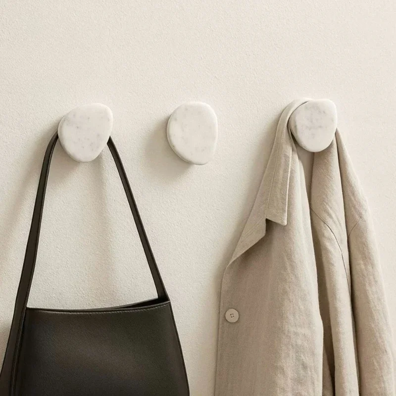 【Natural】Nordic Luxury Natural Jade Hook, Designer Style Coat Hanger for Hotel, Living Room, Entrance & Door Back Decor