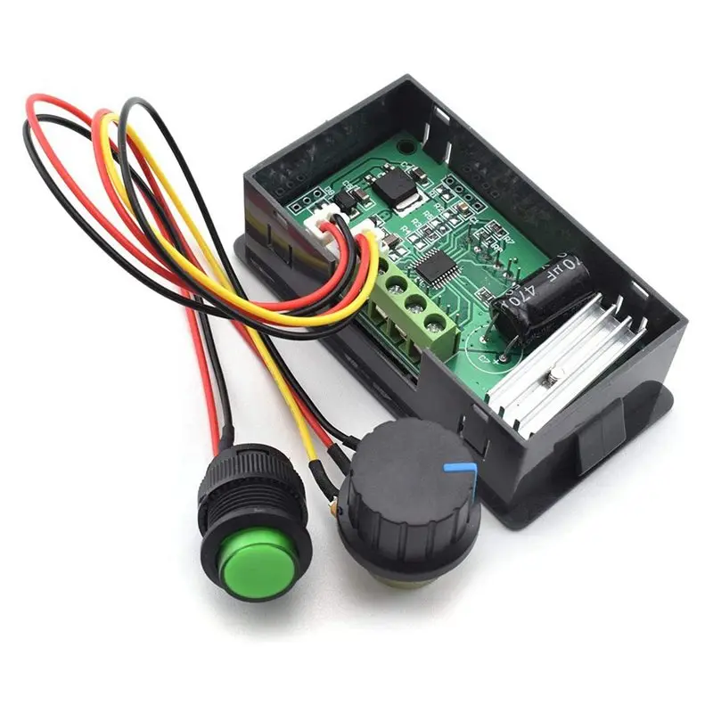 10X 6V-30V 8A DC Motor Speed Controller 6V 12V 24V PWM Stepless Speed Control Switch Adjustable Driver Regulator