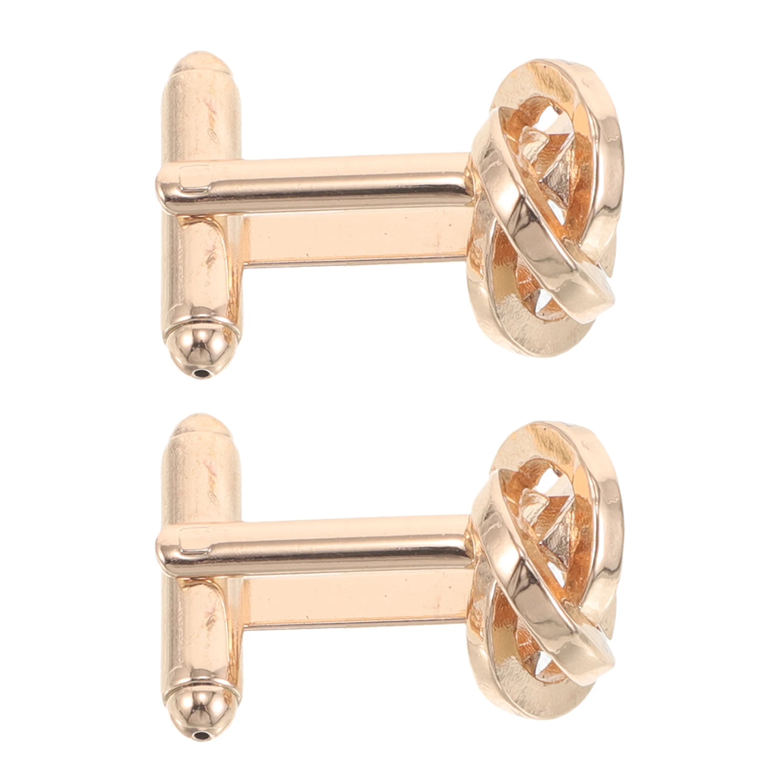 

2 Pcs Twist Cufflinks Fashion Classic for Women Business Tuxedo Shirts Copper Suit Man