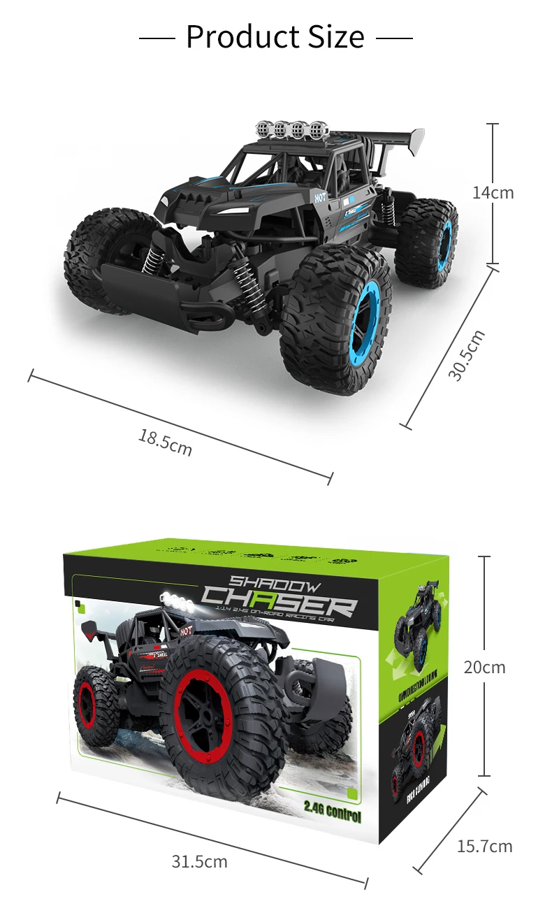 سيارة الانجراف التي يتم التحكم فيها عن بعد للأطفال، تسلق عالي السرعة على الطرق الوعرة، سيارة كبيرة للقدم، هدية لعبة سباق من السبائك #6