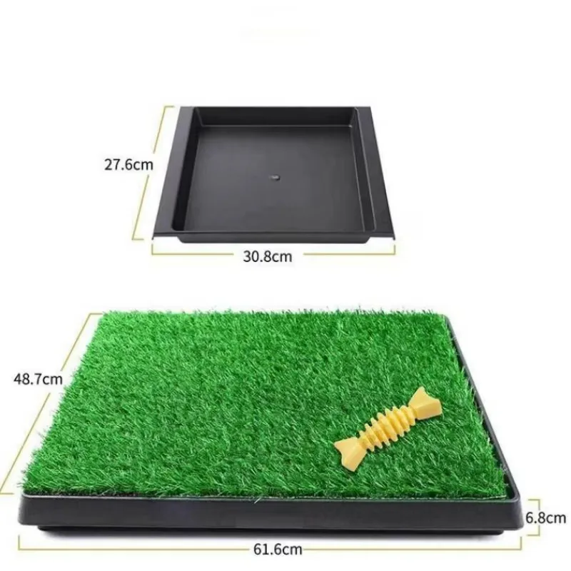 

High Quality Leak-Proof Indoor Artificial Grass Pet Pee Mat Pad Portable Domestication Toilet Potty Trainer Eco-Friendly