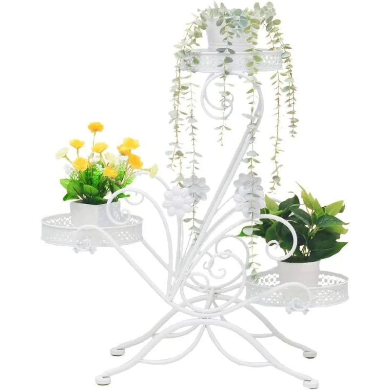 3 Tier Plant Stand New Metal Flower Shelves Plant Display Stand Indoor Outdoor Patio Plant Rack Flower Pot Holder