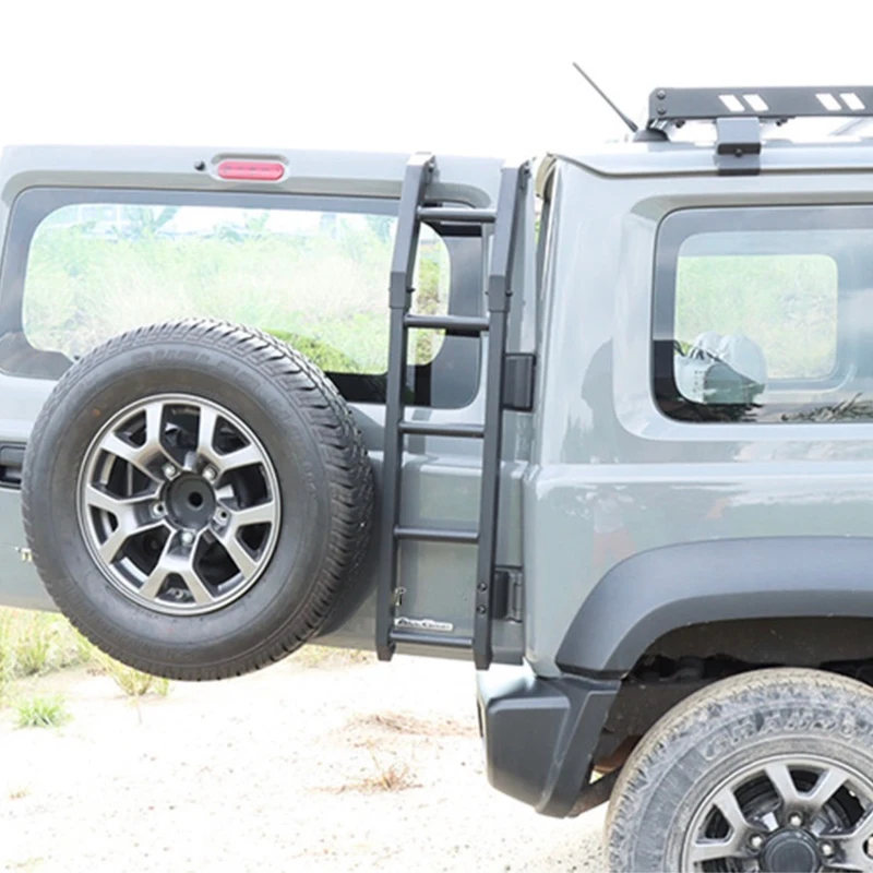 Car Rear Door Tailgate Ladder Tail Gate Climbing Ladder for Suzuki Jimny JB64 JB74 2019 2020 2021 2022 2023 2025 3/5 Door Jimny