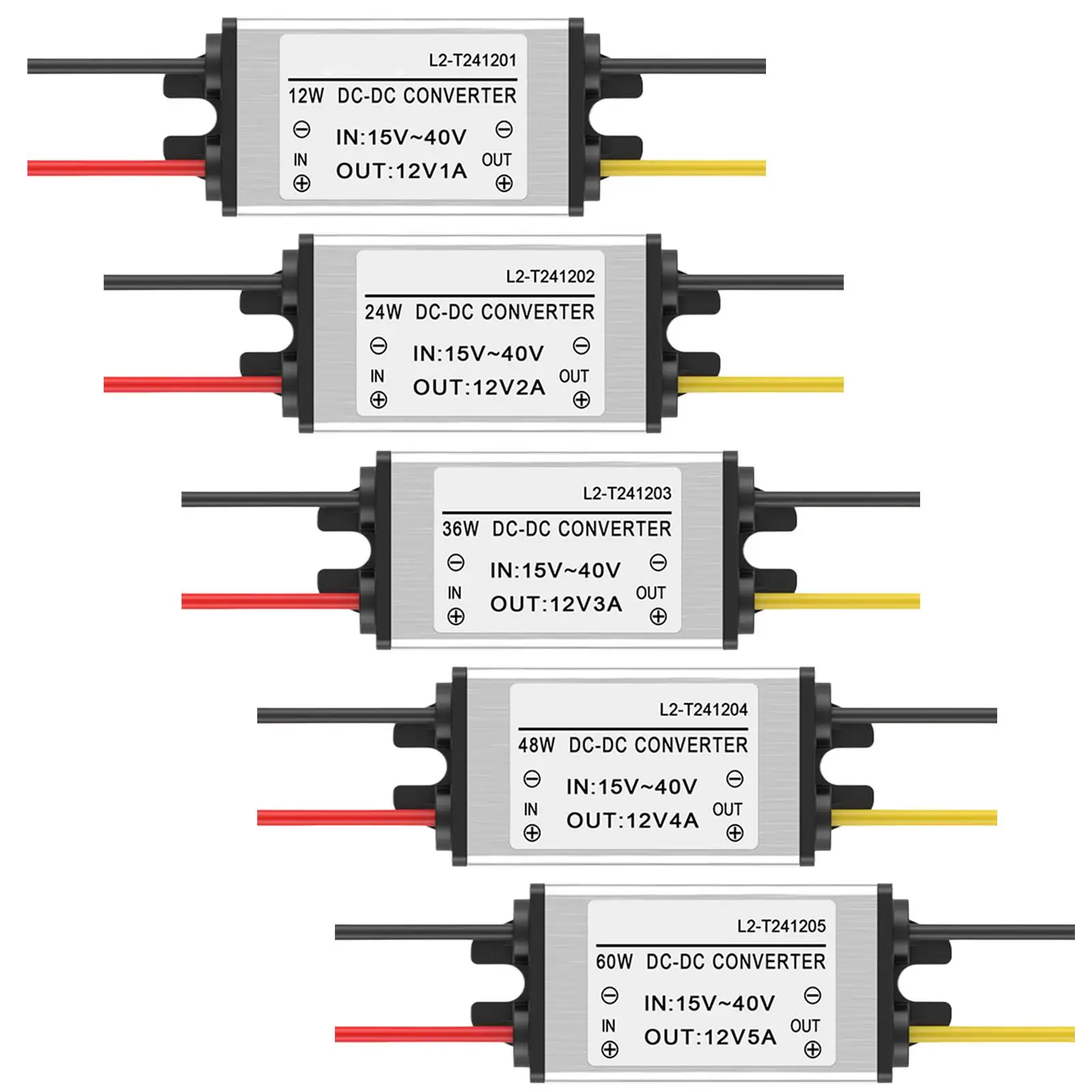

DC Step Down Transformer Voltage Regulator Step Down Converter Adjustable for Automotive Truck RV Auto Electronics