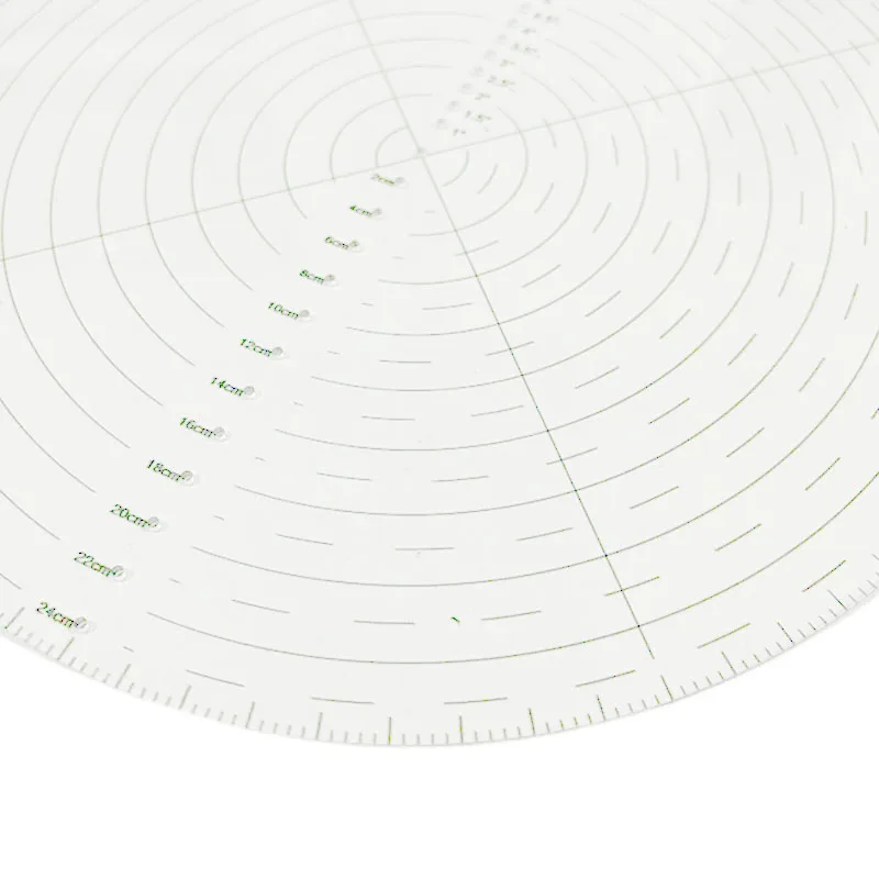 Sewing Ruler 10" Round Center Finder Compass Clear Acrylic For Drawing Circles Lathe Work And Woodturners Sewing Ruler Template view 6