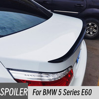 For 2004-2010 BMW 5 Series E60 M5 520i 528i 535i 530i 525i Black Carbon Rear Trunk Lid Car Spoiler Wings Exterior Accessories