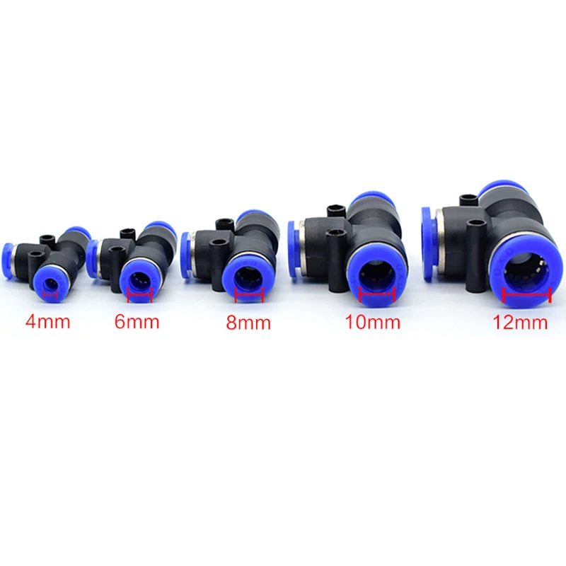 Pneumatic Fitting Tube Connector Fittings Air Quick Water Pipe Push In Hose Quick Couping OD 4mm 6mm 8mm 10mm 12mm Multiple type 4