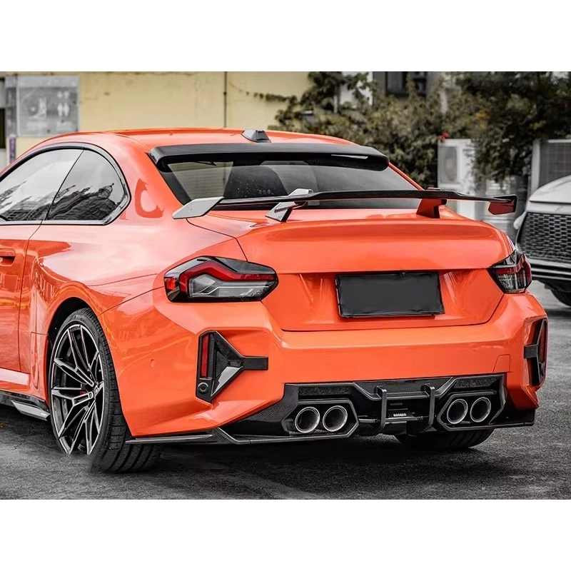 High Quality 100% Dry Carbon Fiber Rear Diffuser for  G87 M2 Coupe 2023+ SQ Style Rear Bumper Diffuser
