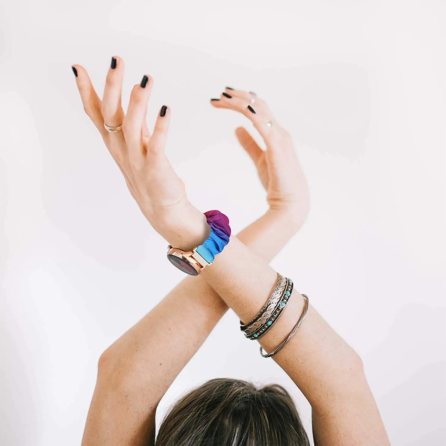 Correa elástica de nailon para reloj inteligente, pulsera de 20mm y 22mm para Samsung Galaxy Watch 6/5/4/3/Active 2/Huawei Watch 3/GT3-2, Amazfit Bip/GTS