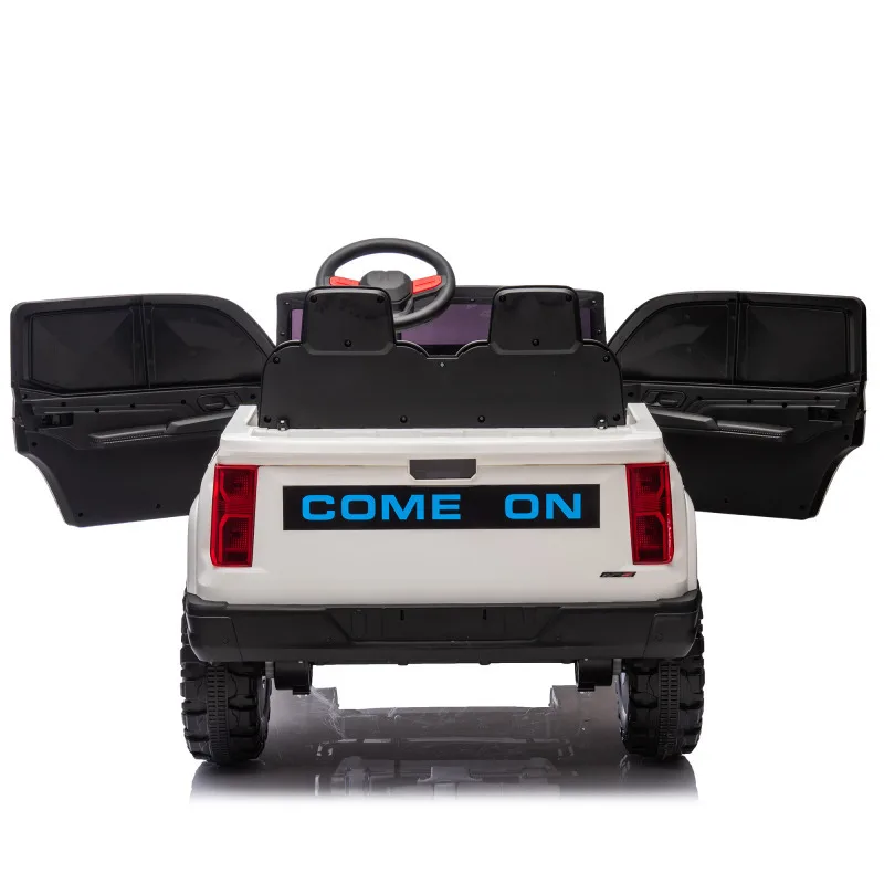 Dwuosobowy elektryczny pickup dla dzieci 24V10A z pilotem dla rodziców, kontrolą świateł, klaksonem i regulacją prędkości na trzy poziomy.