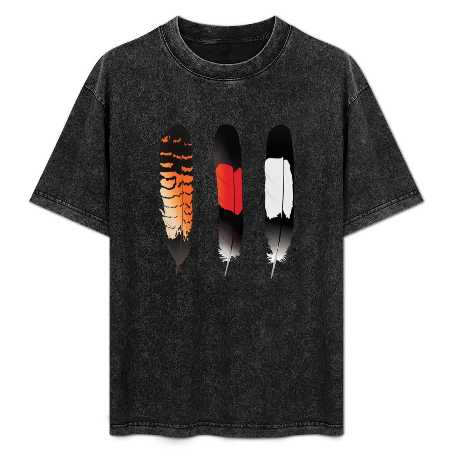 Tail feathers of the Western Australian black cockatoos T-Shirt anime oversized graphic tee shirts men