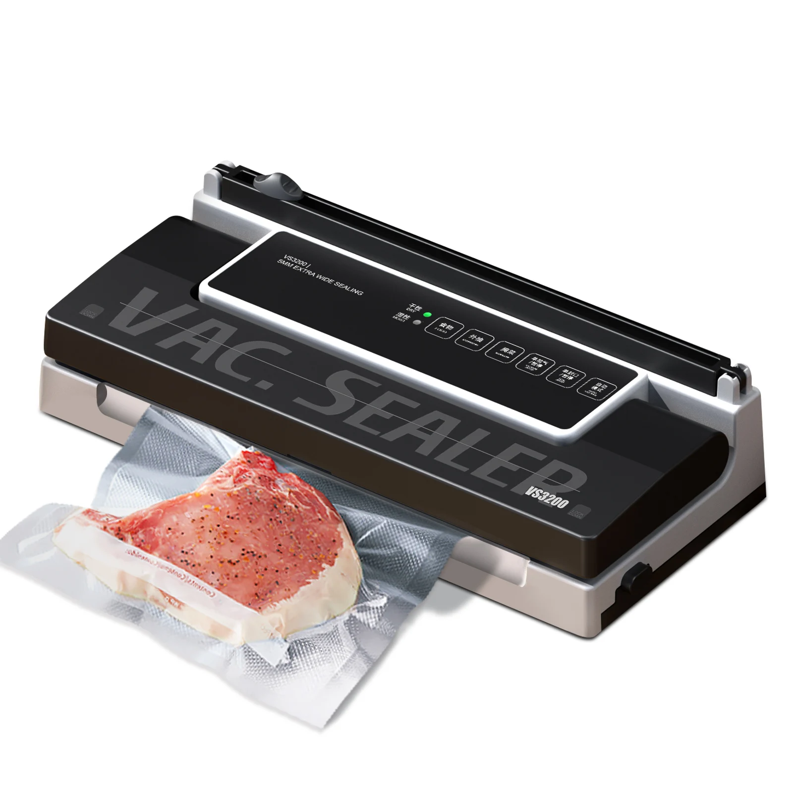 Magic Seal Precision Vacuum Sealer Machine, Início Embalagem Selador para sacos de armazenamento de plástico, VS3200 Máquina de embalagem de selagem elétrica