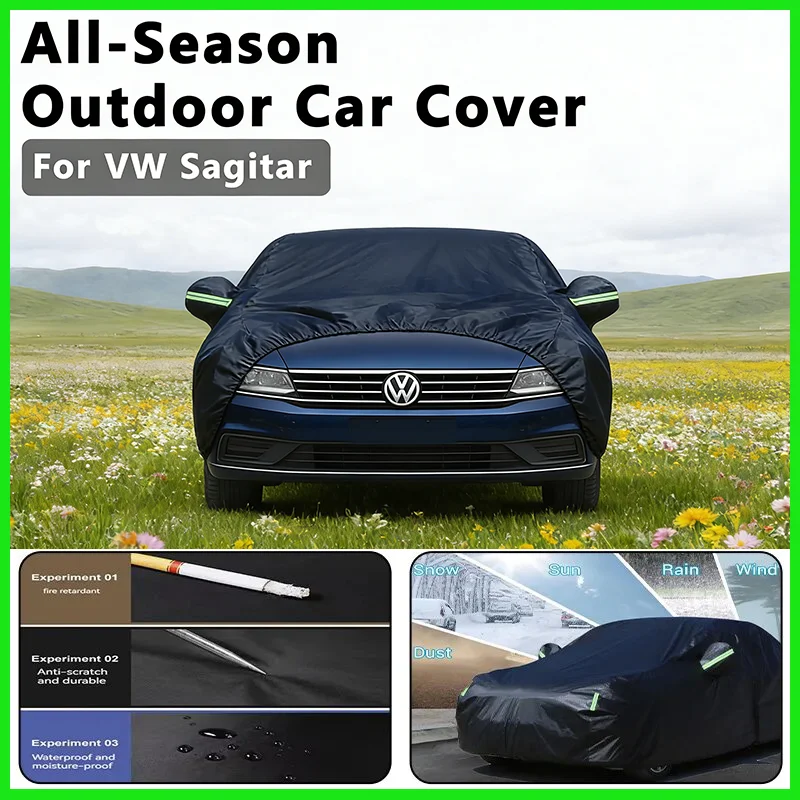 

Car Cover for VW Sagitar Outdoor Full Body Protection, Waterproof Dustproof Heat-Resistant, All-Season Use Exterior Accessories