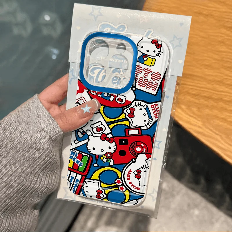 Hello Kitty Clear Space Phone Case for Oppo A2 A3 A9 A5 A16 A53 A55 A60 A72 A76 A78 A92 A92S A74 A97 A98 Pro 5G Transparent