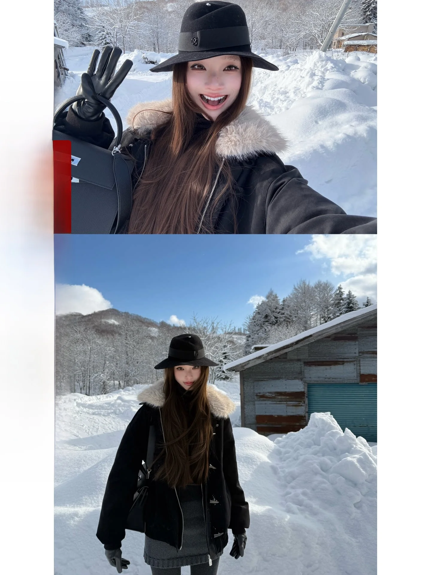 

Пуховик Yangzifan оверсайз с винтажными пуговицами из оленьего рога, со съемным меховым воротником, 90% белый пух, для женщин