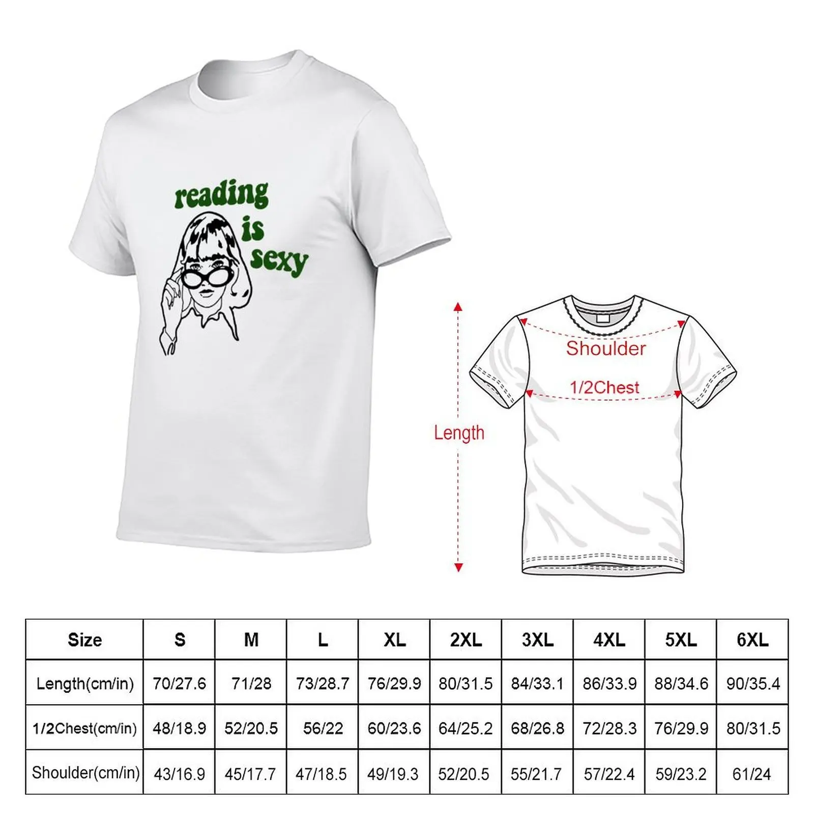 Reading is sexy T-Shirt topping graphic t shirts plus size men clothing