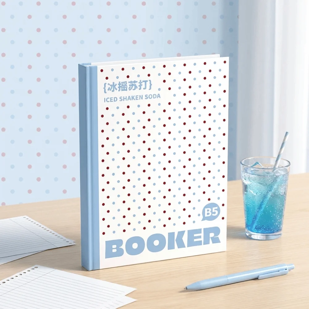 2 pcs/set Polka Dot B5 Loose Leaf Notebook Horizontal Line Inner Page Punched Pages Lined Journal Lightweight 60 Sheets