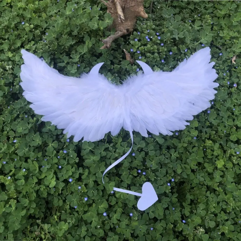 Creative Cosplay Accessories Angel Feather Wing Evil Horn Halloween Devil Feather Wing Love Tail Photo Props DIY Home Decoration
